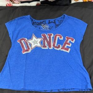 Justice Dance shirt vintage early 2000’s cropped
